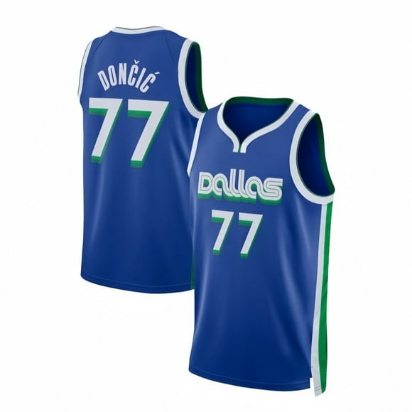 Men's Dallas M Luka Dončić 77 Shirts Player Performance Top Basketball Sport Jersey