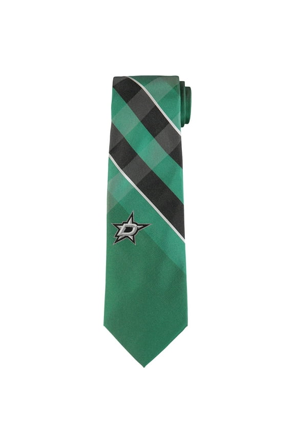 Men's Dallas Stars Woven Poly Grid Tie