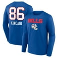thumbnail image 1 of Men's Dalton Kincaid Royal Buffalo Bills Team Wordmark Player Name & Number Long Sleeve T-Shirt, 1 of 3