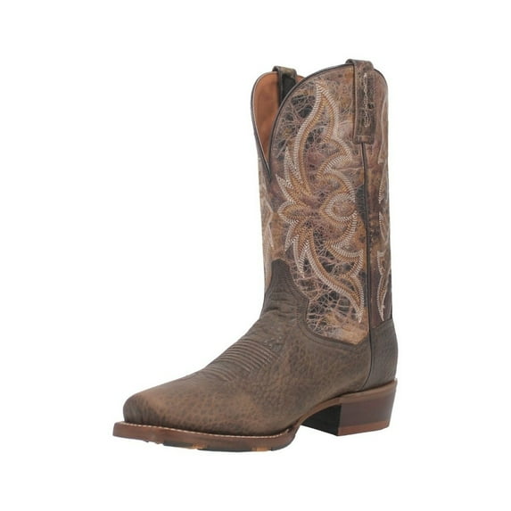 Dan Post Western Boots Mens 12" Vintage Square Toe Chocolate DP4189