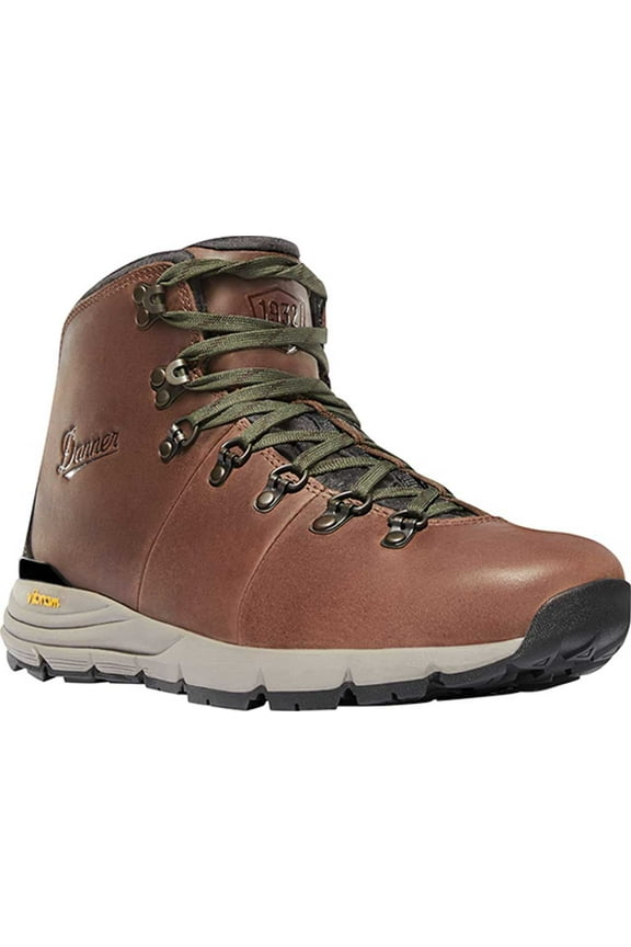 Men's Danner Mountain 600 4.5" Hiking Boot Walnut/Green Full Grain Leather 8 D
