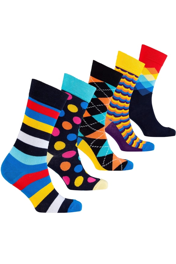 Men's Dapper Mix Set Socks (5-Pack)