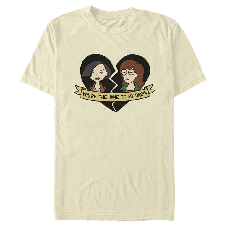Men's Daria Best Friend Hearts Graphic T-Shirt - Walmart.com