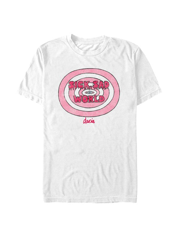 Men's Daria Sick Sad World Pink Logo Graphic T-Shirt