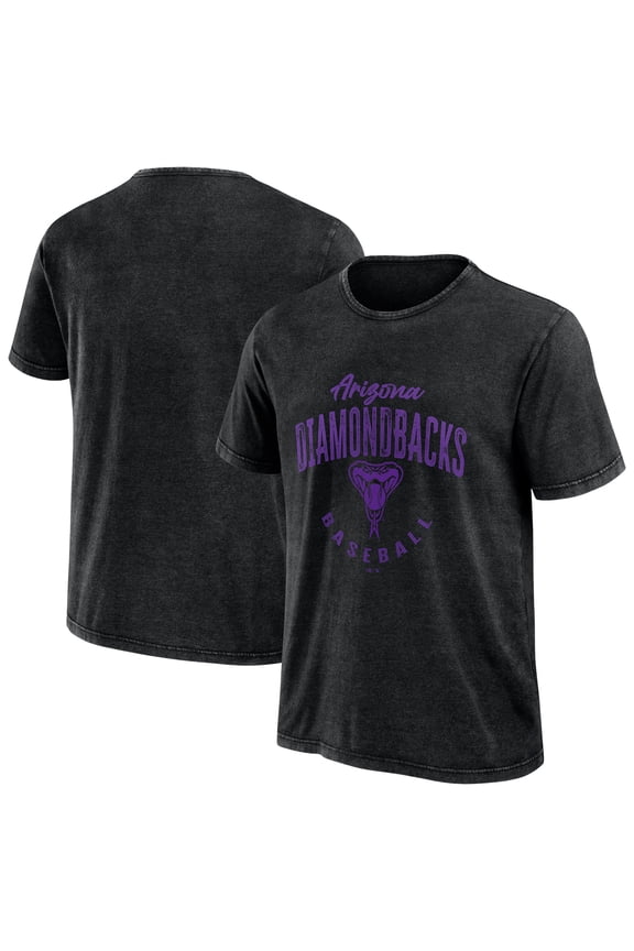Men's Darius Rucker Collection by Fanatics Black Arizona Diamondbacks Cooperstown Collection Washed T-Shirt