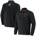 thumbnail image 1 of Men's Darius Rucker Collection by Fanatics Black Atlanta Braves Ringstop-Full-Snap Shacket, 1 of 3