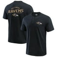 thumbnail image 1 of Men's Darius Rucker Collection by Fanatics Black Baltimore Ravens Washed Henley T-Shirt, 1 of 3