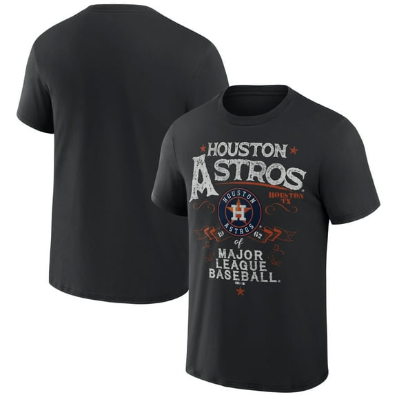Men's Darius Rucker Collection by Fanatics Black Houston Astros Beach Splatter T-Shirt