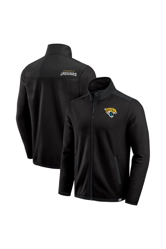 Men's Darius Rucker Collection by Fanatics Black Jacksonville Jaguars Color Block Polar Fleece Full-Zip Jacket