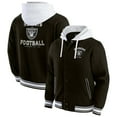thumbnail image 1 of Men's Darius Rucker Collection by Fanatics Black Las Vegas Raiders Full-Snap Hoodie Jacket, 1 of 6