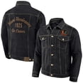 thumbnail image 1 of Men's Darius Rucker Collection by Fanatics Black Miami Hurricanes Button-Up Denim Jacket, 1 of 3