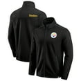 thumbnail image 1 of Men's Darius Rucker Collection by Fanatics Black Pittsburgh Steelers Color Block Polar Fleece Full-Zip Jacket, 1 of 5