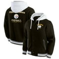 thumbnail image 1 of Men's Darius Rucker Collection by Fanatics Black Pittsburgh Steelers Full-Snap Hoodie Jacket, 1 of 6