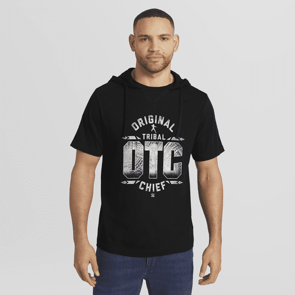 Men's Darius Rucker Collection by Fanatics Black Roman Reigns Hooded T-Shirt