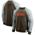 thumbnail image 1 of Men's Darius Rucker Collection by Fanatics Brown/Heather Gray Cleveland Browns Colorblock Pullover Sweatshirt, 1 of 4