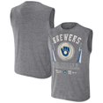 thumbnail image 1 of Men's Darius Rucker Collection by Fanatics Charcoal Milwaukee Brewers Relaxed-Fit Muscle Tank Top, 1 of 3