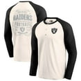 thumbnail image 1 of Men's Darius Rucker Collection by Fanatics Cream/Black Las Vegas Raiders Raglan Henley T-Shirt, 1 of 3