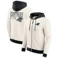 thumbnail image 1 of Men's Darius Rucker Collection by Fanatics Cream Carolina Panthers Distressed Graphics Full-Zip Hoodie, 1 of 6