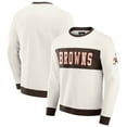 thumbnail image 1 of Men's Darius Rucker Collection by Fanatics  Cream Cleveland Browns Colorblock Pullover Sweatshirt, 1 of 6