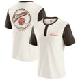thumbnail image 1 of Men's Darius Rucker Collection by Fanatics Cream Cleveland Browns Henley Colorblock Slub Pocket T-Shirt, 1 of 6