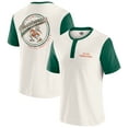 thumbnail image 1 of Men's Darius Rucker Collection by Fanatics Cream/Green Miami Hurricanes Henley Color Block Slub T-Shirt, 1 of 6