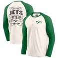 thumbnail image 1 of Men's Darius Rucker Collection by Fanatics Cream/Green New York Jets Raglan Henley Long Sleeve T-Shirt, 1 of 3