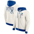 thumbnail image 1 of Men's Darius Rucker Collection by Fanatics Cream New England Patriots Distressed Graphics Full-Zip Hoodie, 1 of 6
