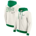 thumbnail image 1 of Men's Darius Rucker Collection by Fanatics Cream Philadelphia Eagles Distressed Graphics Full-Zip Hoodie, 1 of 6