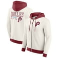 thumbnail image 1 of Men's Darius Rucker Collection by Fanatics  Cream Philadelphia Phillies Polar Fleece Full-Zip Hoodie, 1 of 6