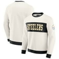 thumbnail image 1 of Men's Darius Rucker Collection by Fanatics  Cream Pittsburgh Steelers Colorblock Pullover Sweatshirt, 1 of 6