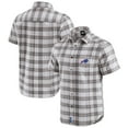 thumbnail image 1 of Men's Darius Rucker Collection by Fanatics Gray Buffalo Bills Team Plaid Short Sleeve Full-Snap Shirt, 1 of 6