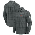 thumbnail image 1 of Men's Darius Rucker Collection by Fanatics Gray Cleveland Browns Micro Corduroy Plaid Button Up Shirt, 1 of 6