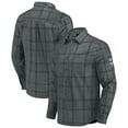 thumbnail image 1 of Men's Darius Rucker Collection by Fanatics Gray Minnesota Vikings Micro Corduroy Plaid Button Up Shirt, 1 of 6