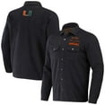 thumbnail image 1 of Men's Darius Rucker Collection by Fanatics  Heather Charcoal Miami Hurricanes Sherpa-Lined Full-Snap Shacket, 1 of 3