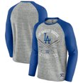 thumbnail image 1 of Men's Darius Rucker Collection by Fanatics  Heather Gray Los Angeles Dodgers Raw Edge Raglan Long Sleeve Baseball, 1 of 4