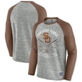 thumbnail image 1 of Men's Darius Rucker Collection by Fanatics  Heather Gray San Diego Padres Raw Edge Raglan Long Sleeve Baseball T-Shirt, 1 of 4