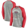 thumbnail image 1 of Men's Darius Rucker Collection by Fanatics  Heather Gray Washington Nationals Raw Edge Raglan Long Sleeve Baseball, 1 of 4