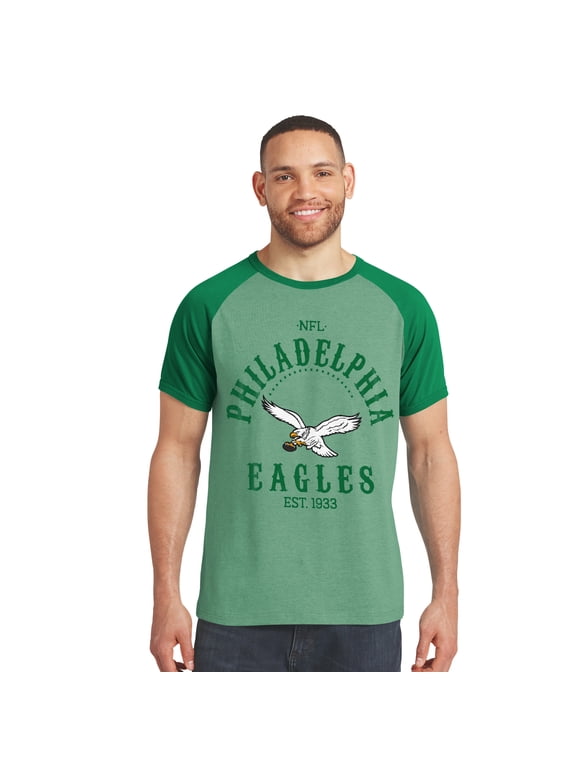 Men's Darius Rucker Collection by Fanatics Kelly Green Philadelphia Eagles Raglan T-Shirt