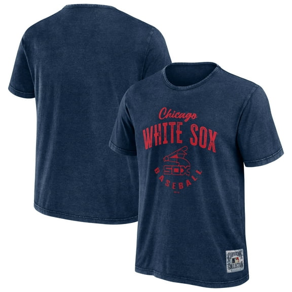 Men's Darius Rucker Collection by Fanatics Heather Navy Chicago White Sox Cooperstown Collection Washed T-Shirt