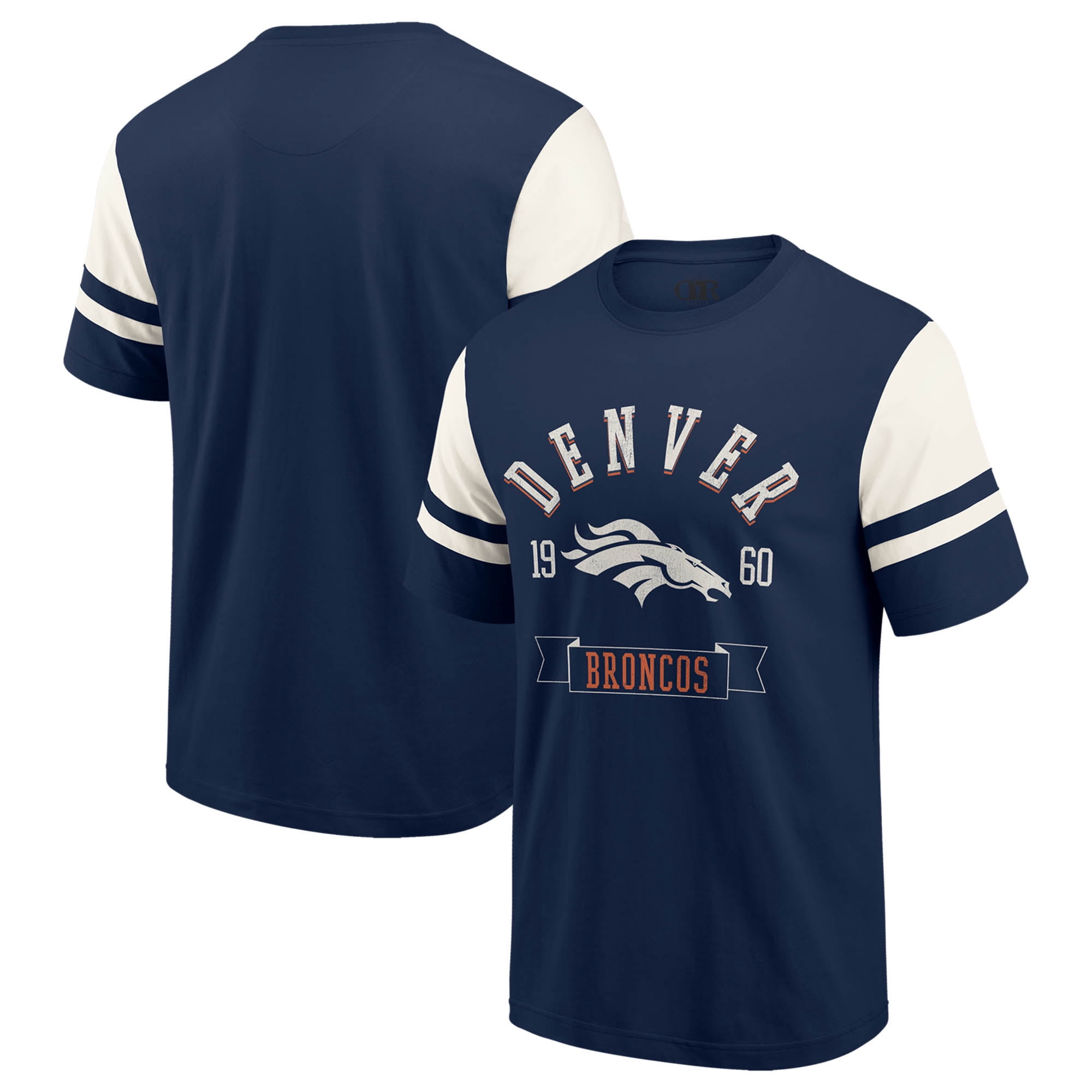 Men s Darius Rucker Collection by Fanatics Navy Denver Broncos Football T Shirt