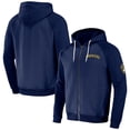 thumbnail image 1 of Men's Darius Rucker Collection by Fanatics  Navy Milwaukee Brewers Raglan Full-Zip Hoodie, 1 of 3