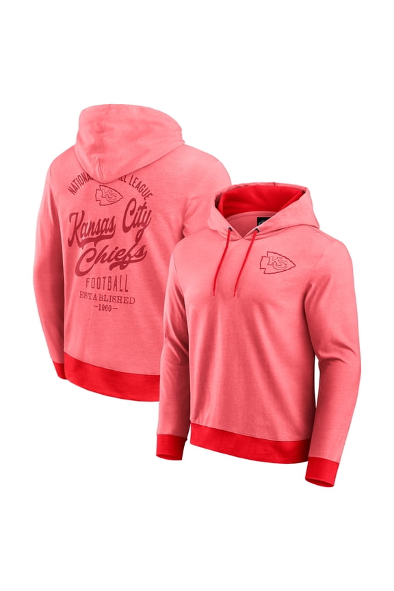 Men's Darius Rucker Collection by Fanatics Red Kansas City Chiefs Tonal Knit Pullover Hoodie