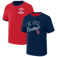 thumbnail image 1 of Men's Darius Rucker Collection by Fanatics Red/Navy St. Louis Cardinals Two-Way Ringer Reversible T-Shirt, 1 of 5