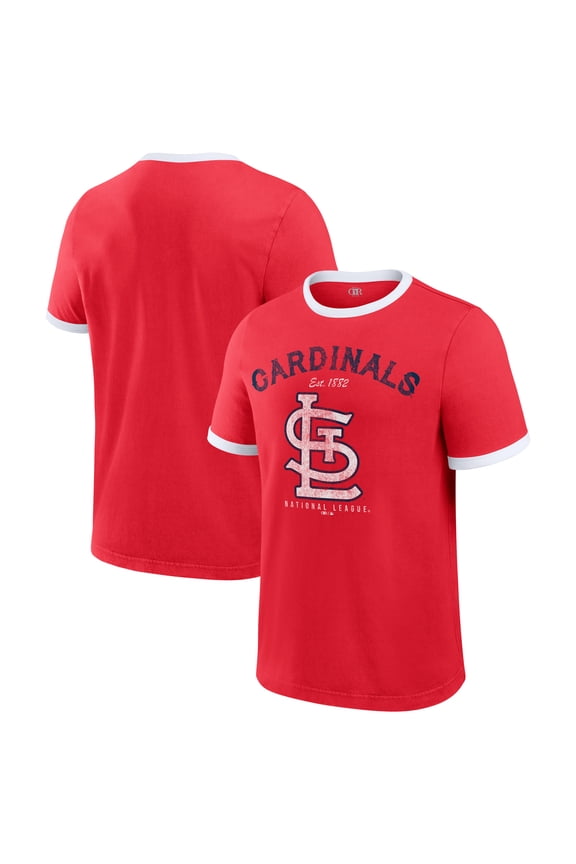 Men's Darius Rucker Collection by Fanatics Red St. Louis Cardinals Washed Ringer T-Shirt