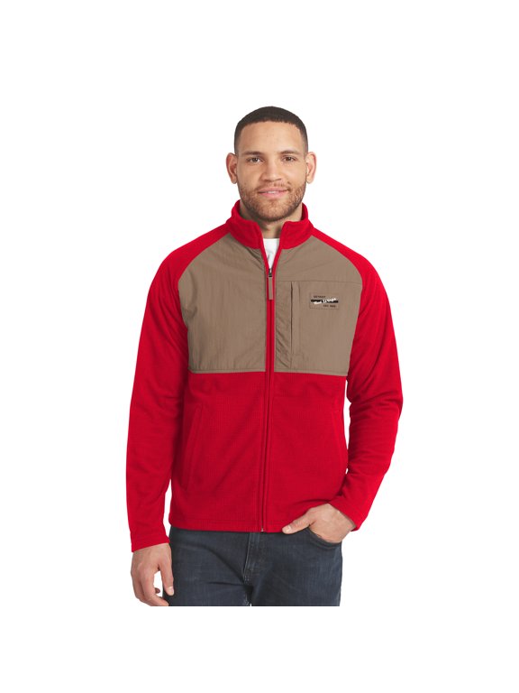 Men's Darius Rucker Collection by Fanatics Red/Tan Detroit Red Wings Full-Zip Raglan Jacket