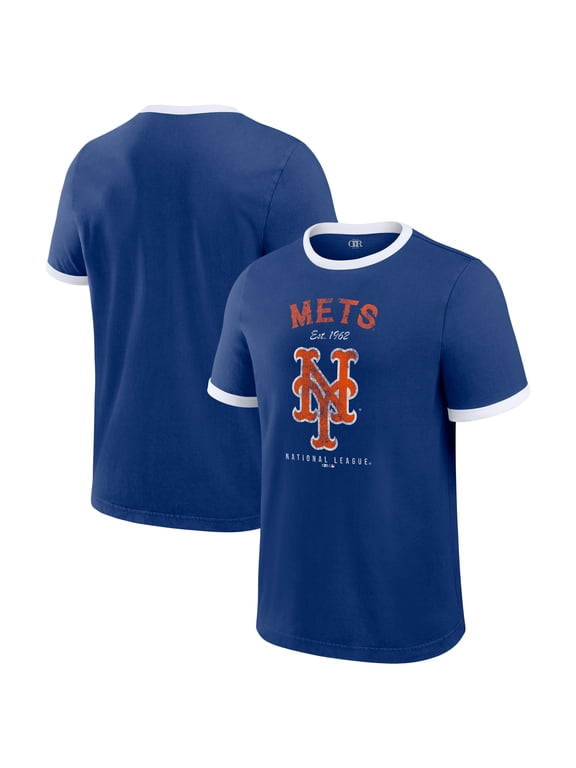 Men's Darius Rucker Collection by Fanatics Royal New York Mets Washed Ringer T-Shirt