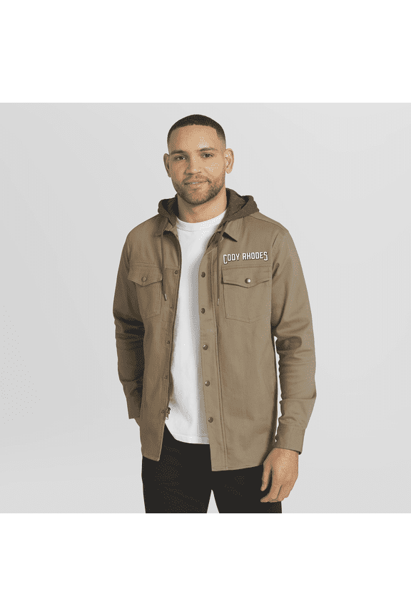 Men's Darius Rucker Collection by Fanatics Tan Cody Rhodes Full-Snap Hooded Jacket