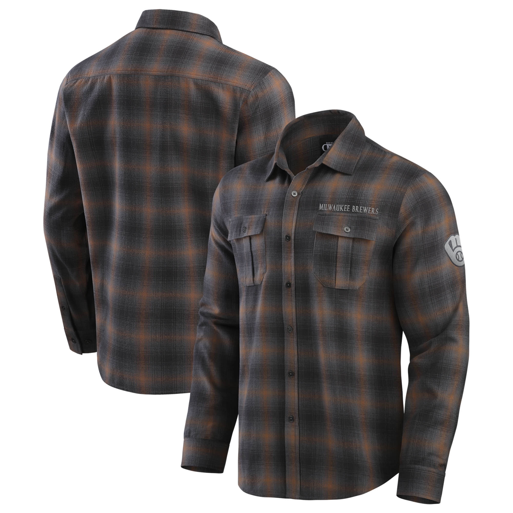Men's Darius Rucker Collection by Fanatics Tan Milwaukee Brewers Classic Flannel Long Sleeve Button-Up Shirt - Walmart.com Men's Darius Rucker Collection by Fanatics Tan Milwaukee Brewers Classic Flannel Long Sleeve Button-Up Shirt - Walmart.com