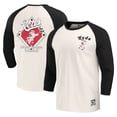 thumbnail image 1 of Men's Darius Rucker Collection by Fanatics White Cincinnati Reds Cooperstown Collection Raglan 3/4-Sleeve T-Shirt, 1 of 3