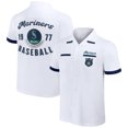 thumbnail image 1 of Men's Darius Rucker Collection by Fanatics  White Seattle Mariners Bowling Button-Up Shirt, 1 of 3